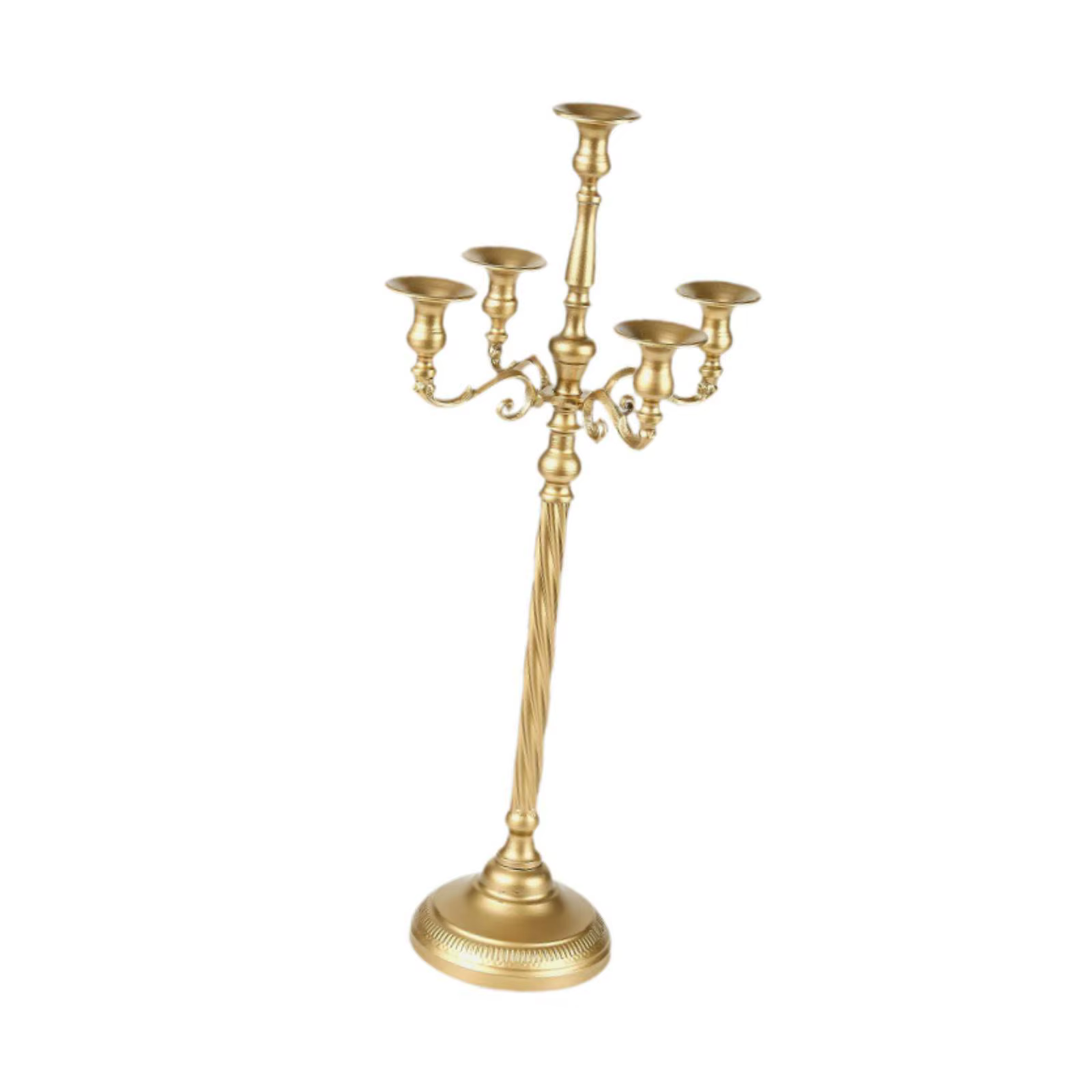 Candelabro vintage dorado portavelas de brazos para gatos y perros - imagen 5