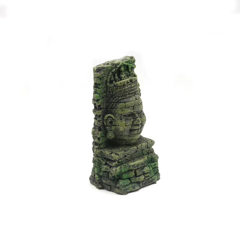Decoración moái resina Isla Pascua para acuario y terrario reptiles - imagen 3