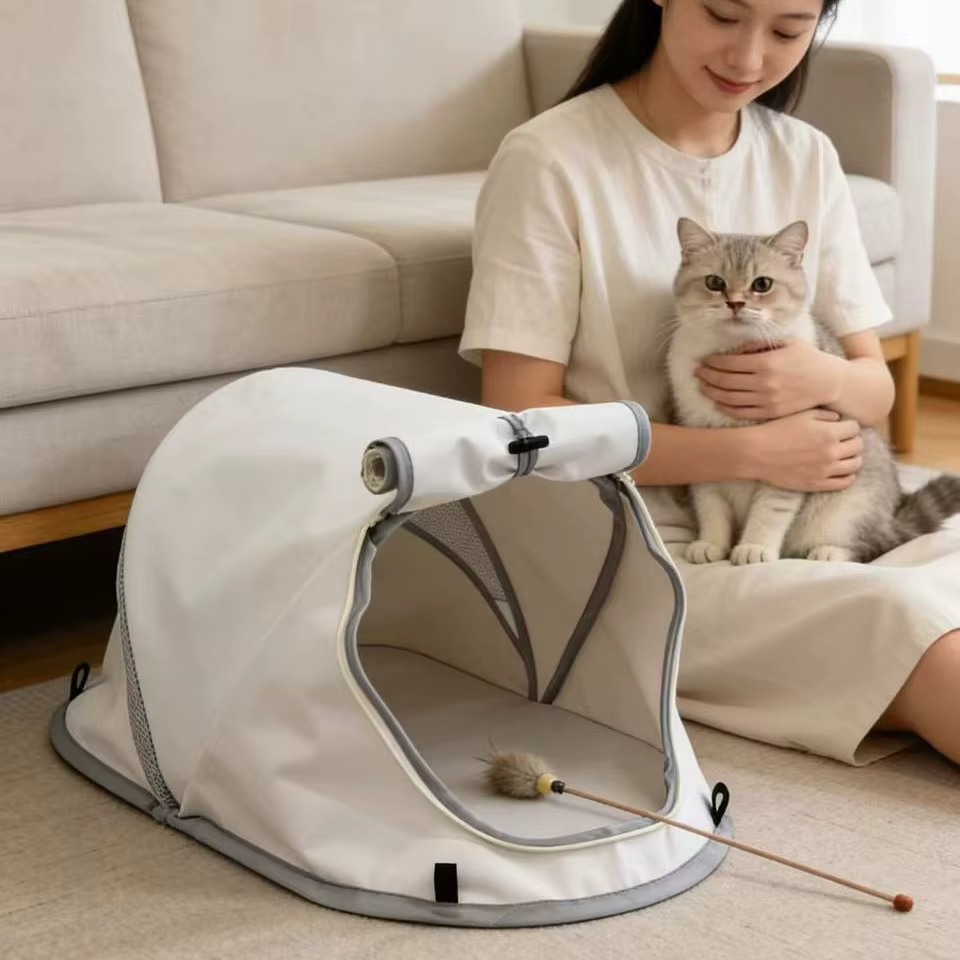 Cama refrescante para gatos y perros: casa nido de viaje - imagen 2