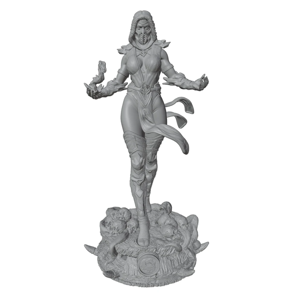 Figura DIY impresa 3D de personaje anime, modelo gris, sin montar - imagen 2