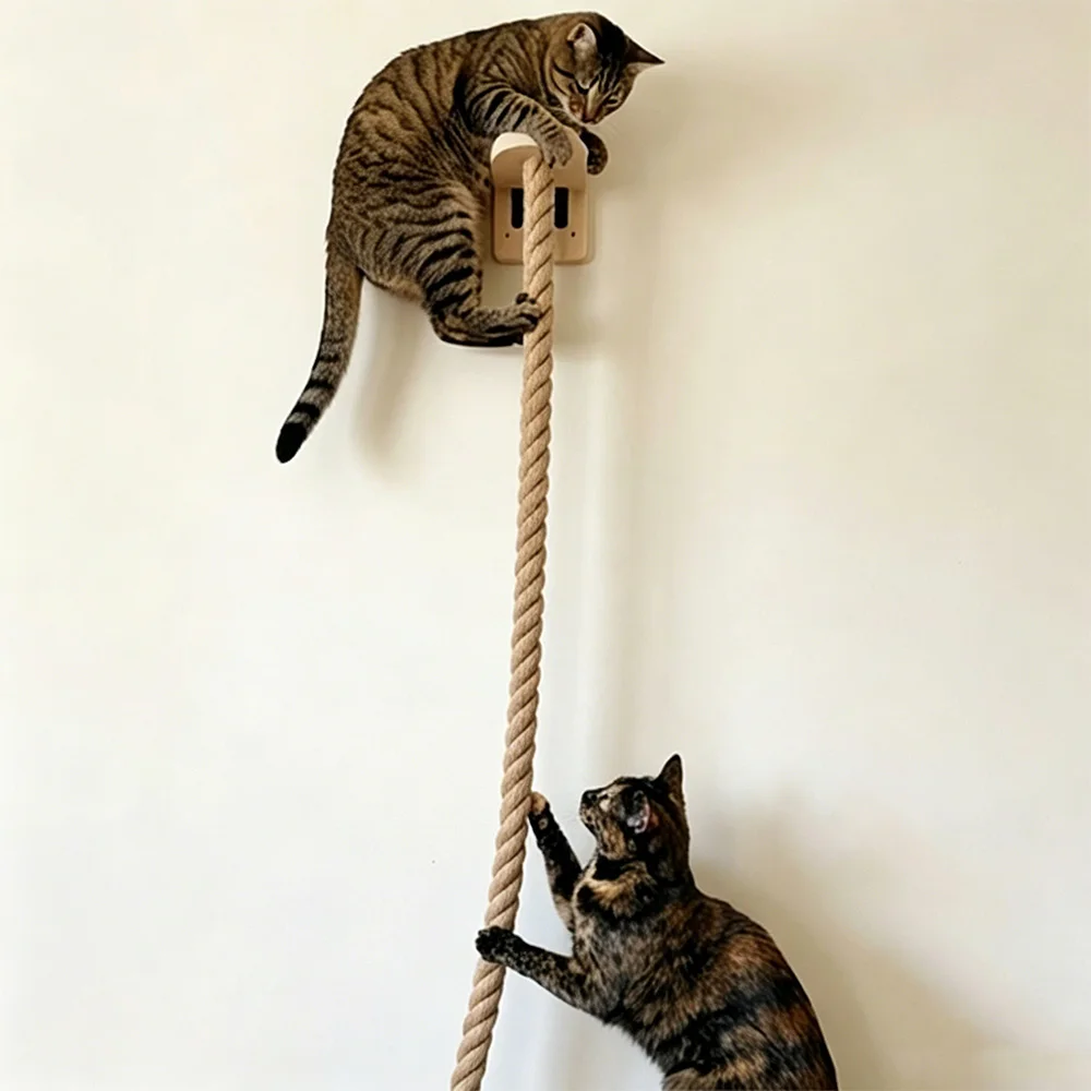 Ganchos de madera maciza para gato