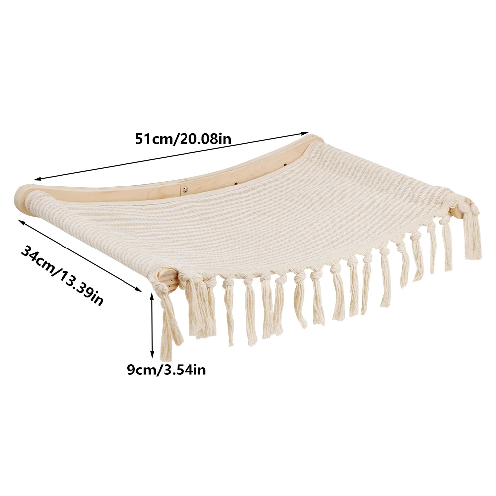 Vista lateral del estante para gatos