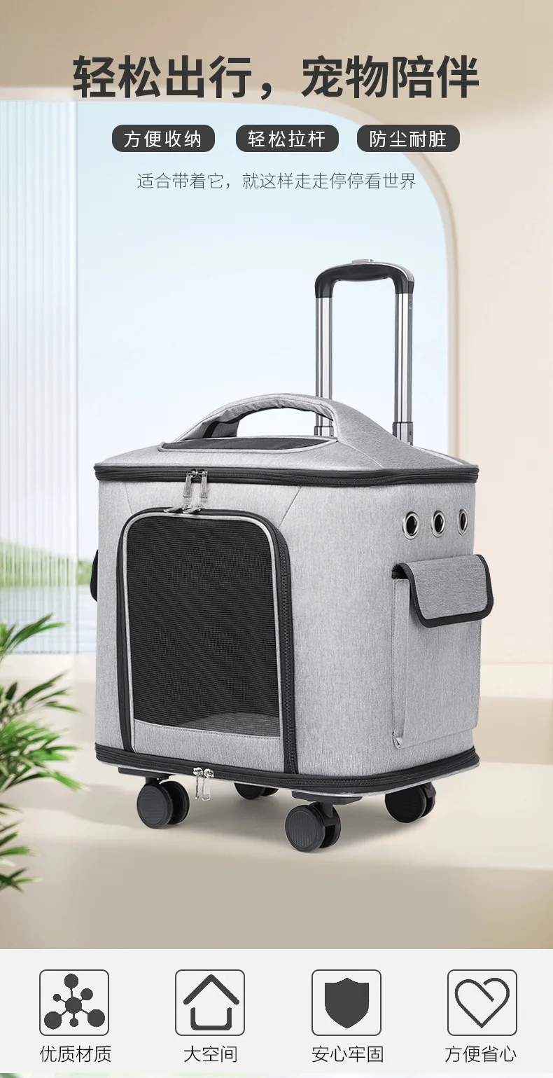 Bolsa de transporte para gatos con ventanas