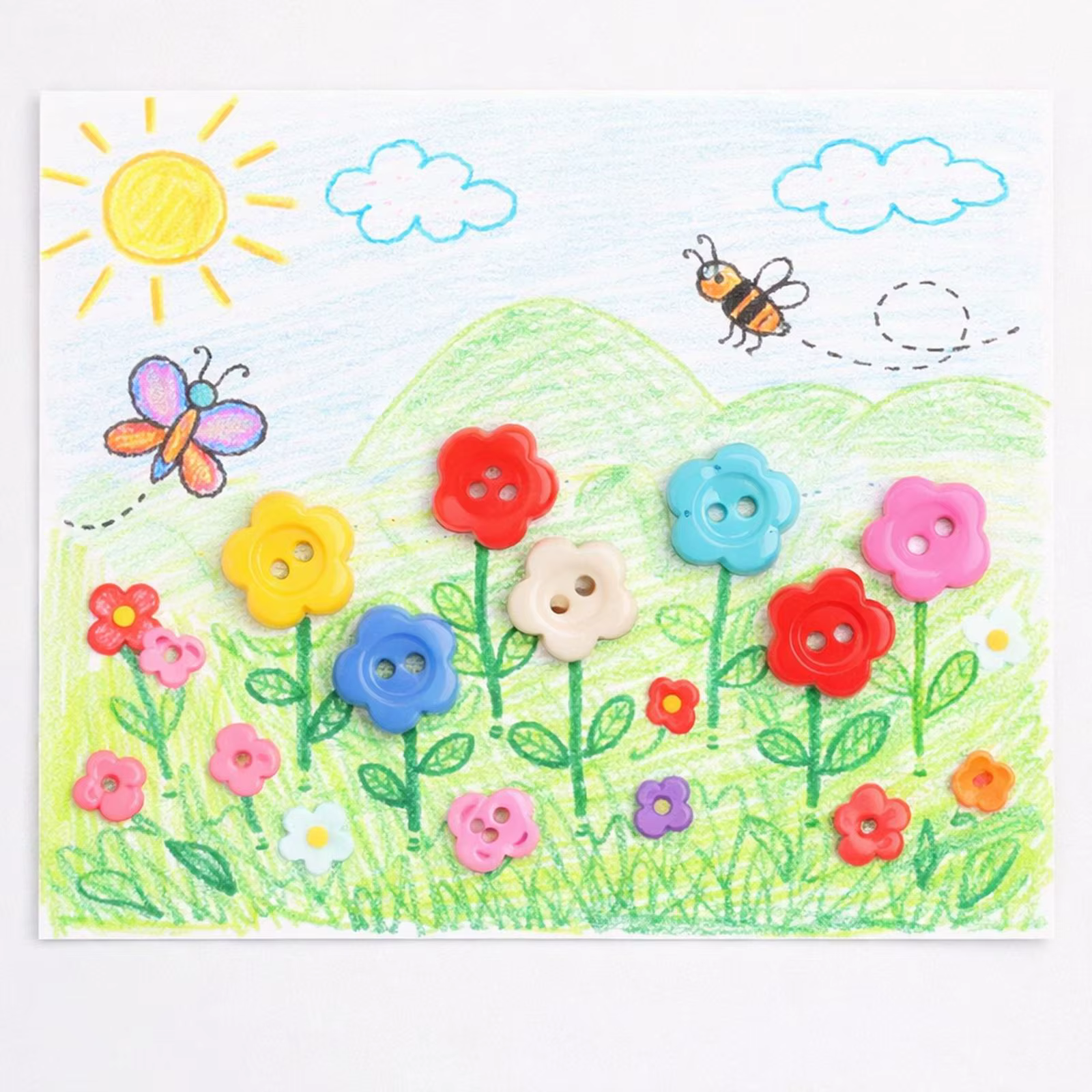 Botones creativos para niños