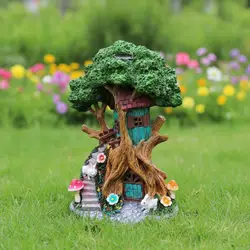 Casa de Hadas Decorativa para Jardín – Figurilla Encantada para ExTERIOR