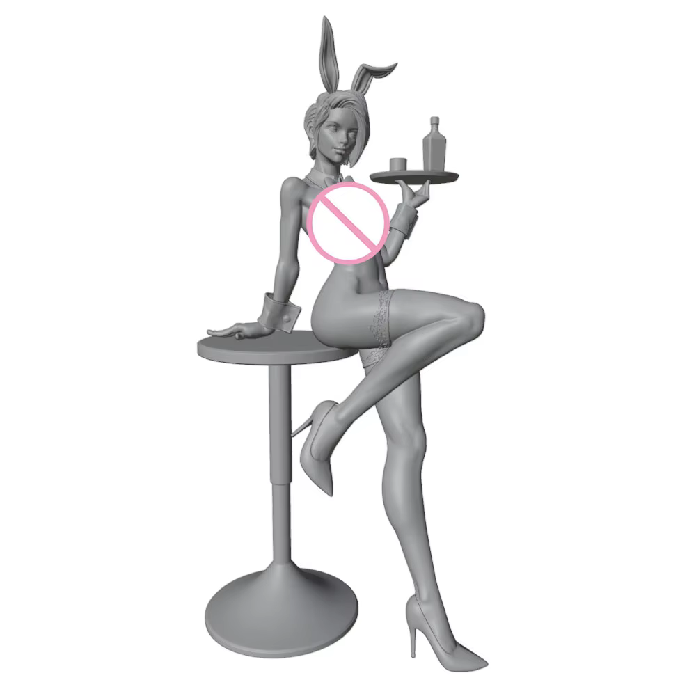 Kit de maqueta 3D DIY figura gris sin montar ni pintar - imagen 3
