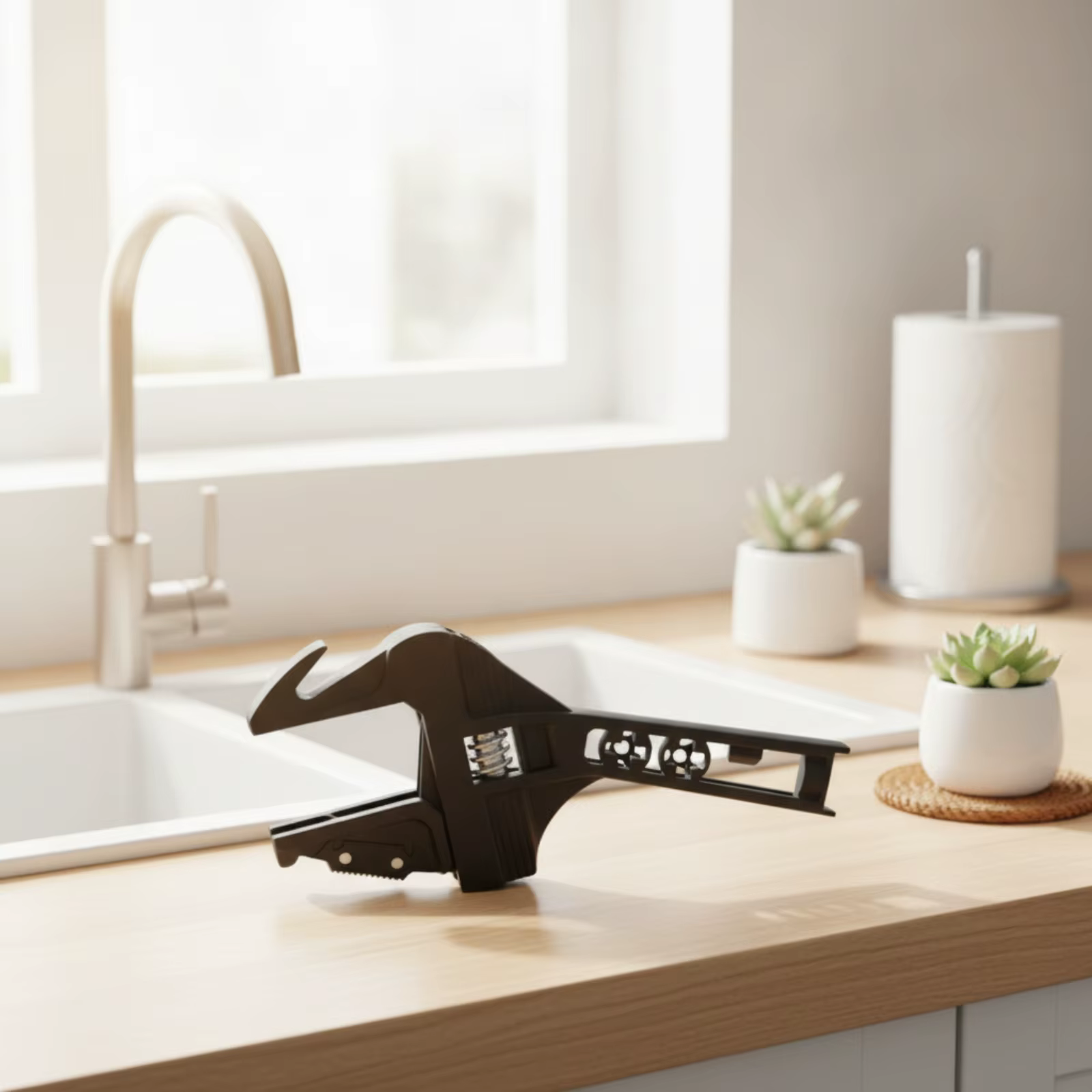 Llave ajustable de agarre texturizado para reparaciones del baño - imagen 3