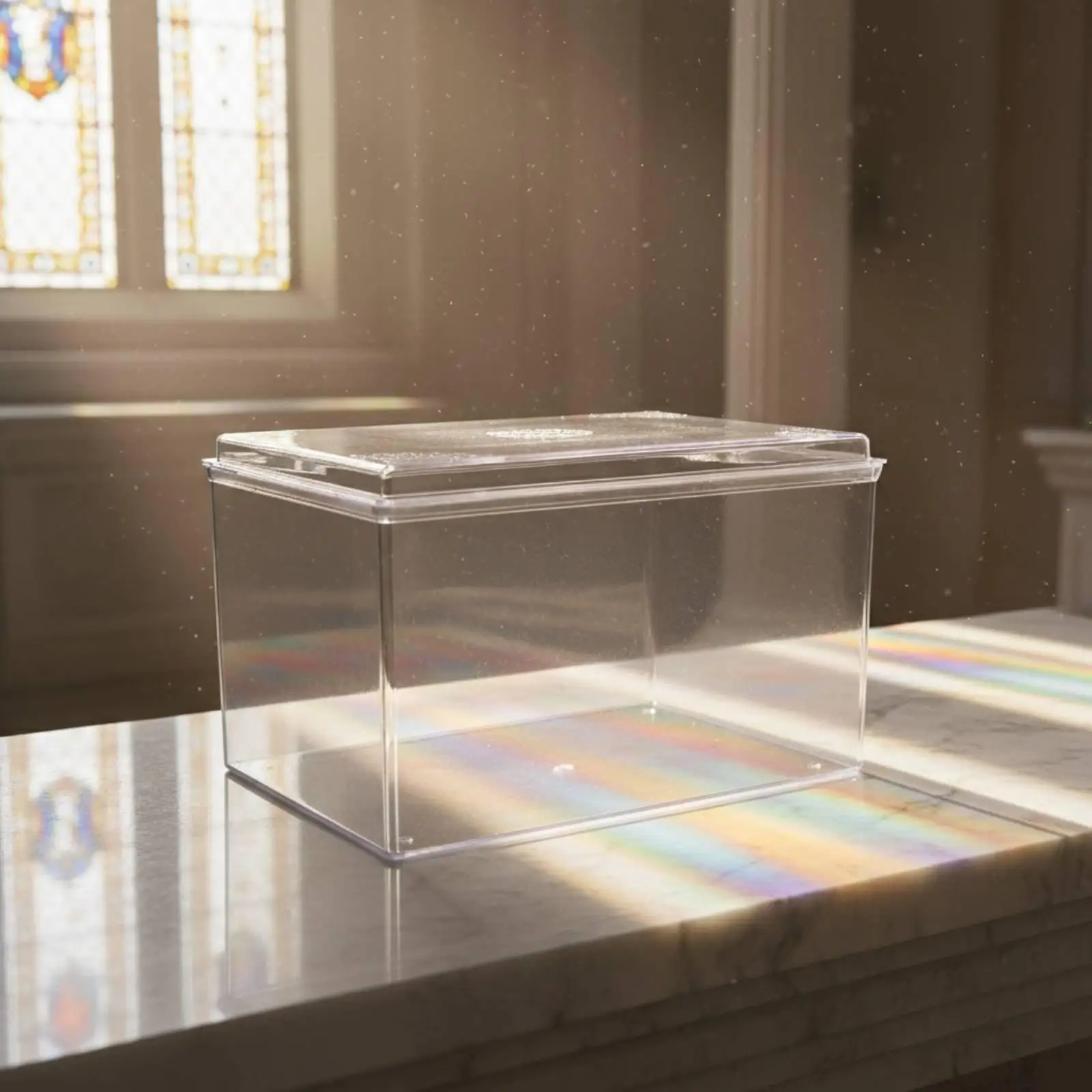 Caja Acrílica Transparente con Tapa para Guardar Recuerdos de Mascota - imagen 2