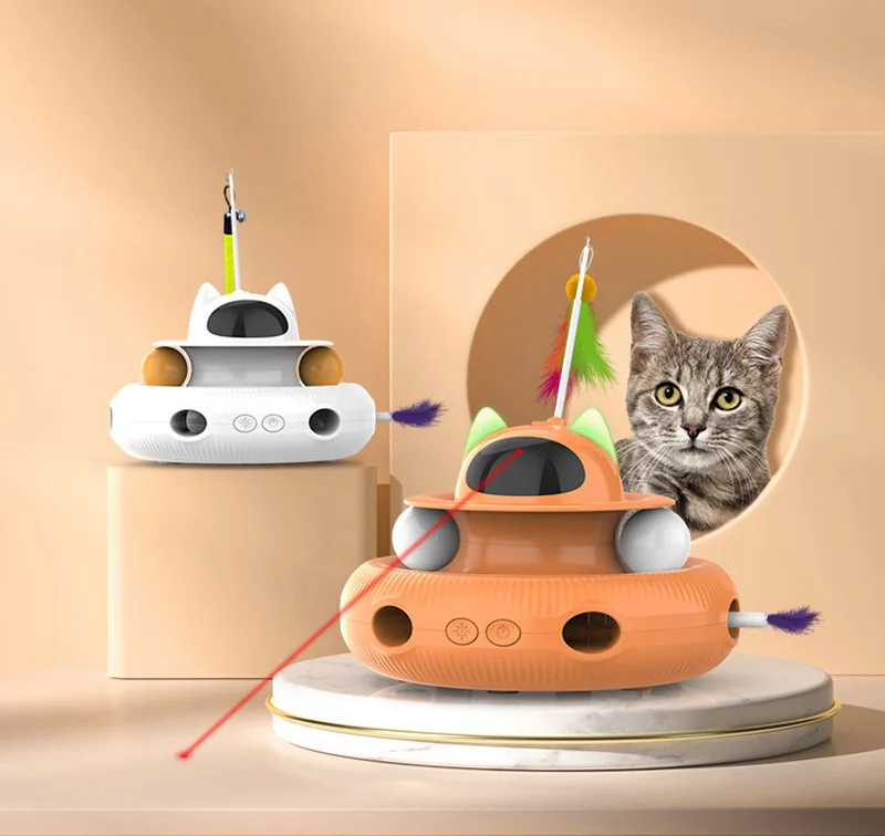 Juguete interactivo para gatos con cable USB