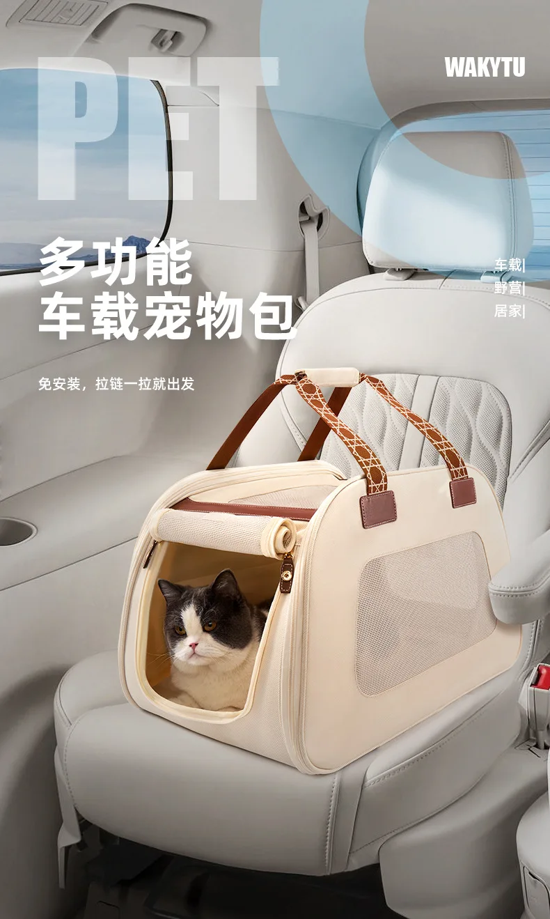 Bolso en asiento trasero