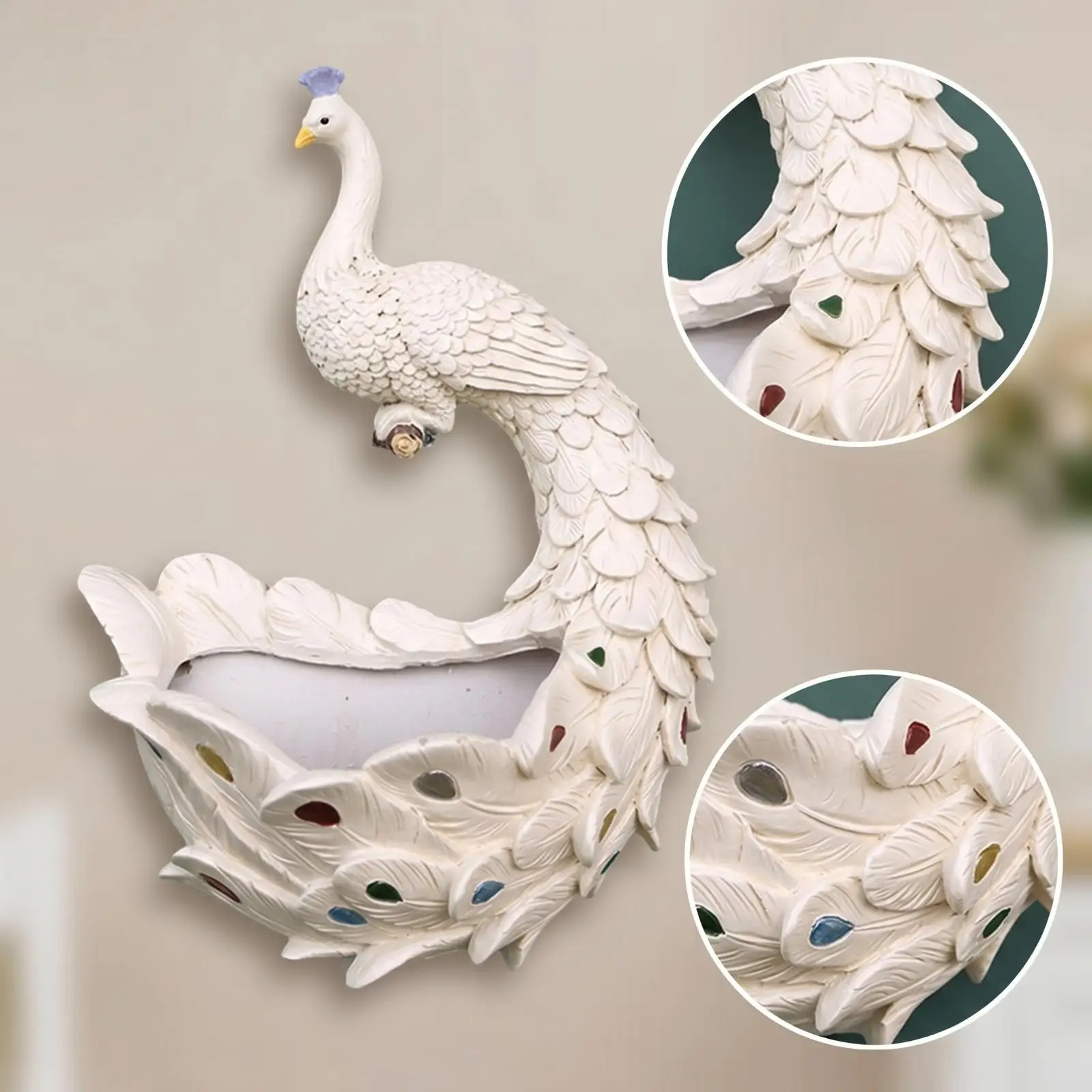 Maceta Decorativa de Resina en Forma de Pájaro para Exterior - imagen 3