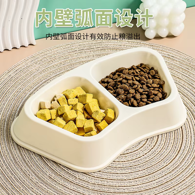 Comedero doble antiderrames para perros y gatos, acero inoxidable - imagen 4
