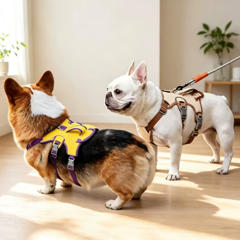 Arnés de pecho ajustable malla suave reflectante para perros y gatos - imagen 3