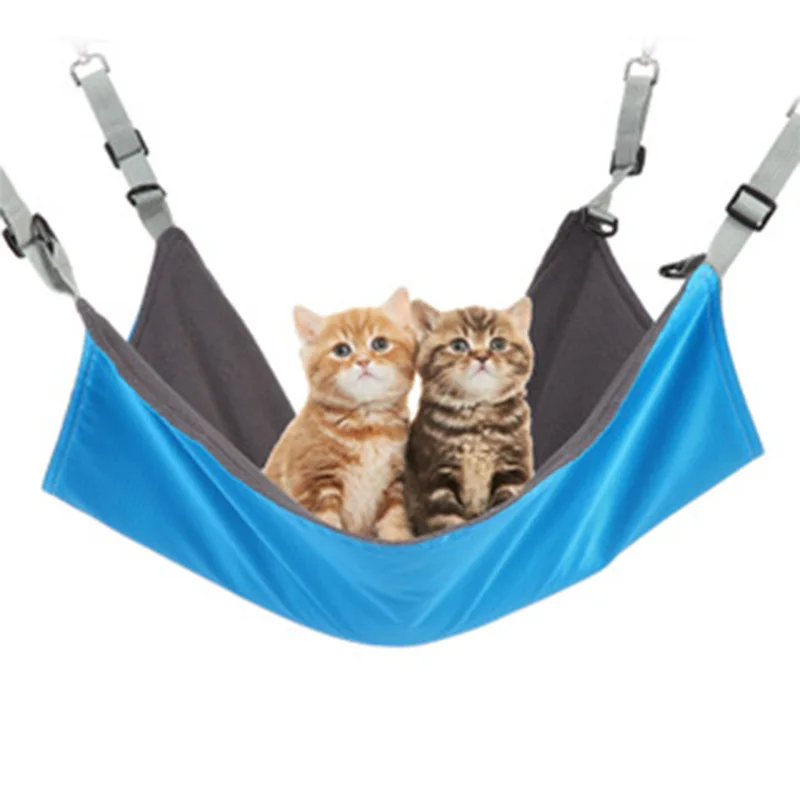 Hamaca colgante ajustable para gatos con cama lavable