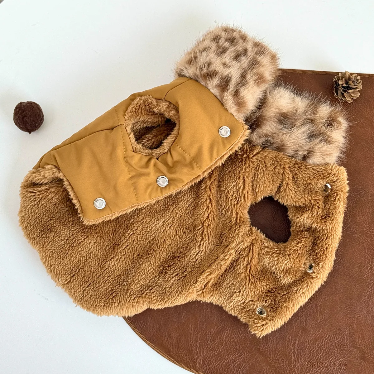 Chaqueta de invierno para perros pequeños con forro polar acolchado