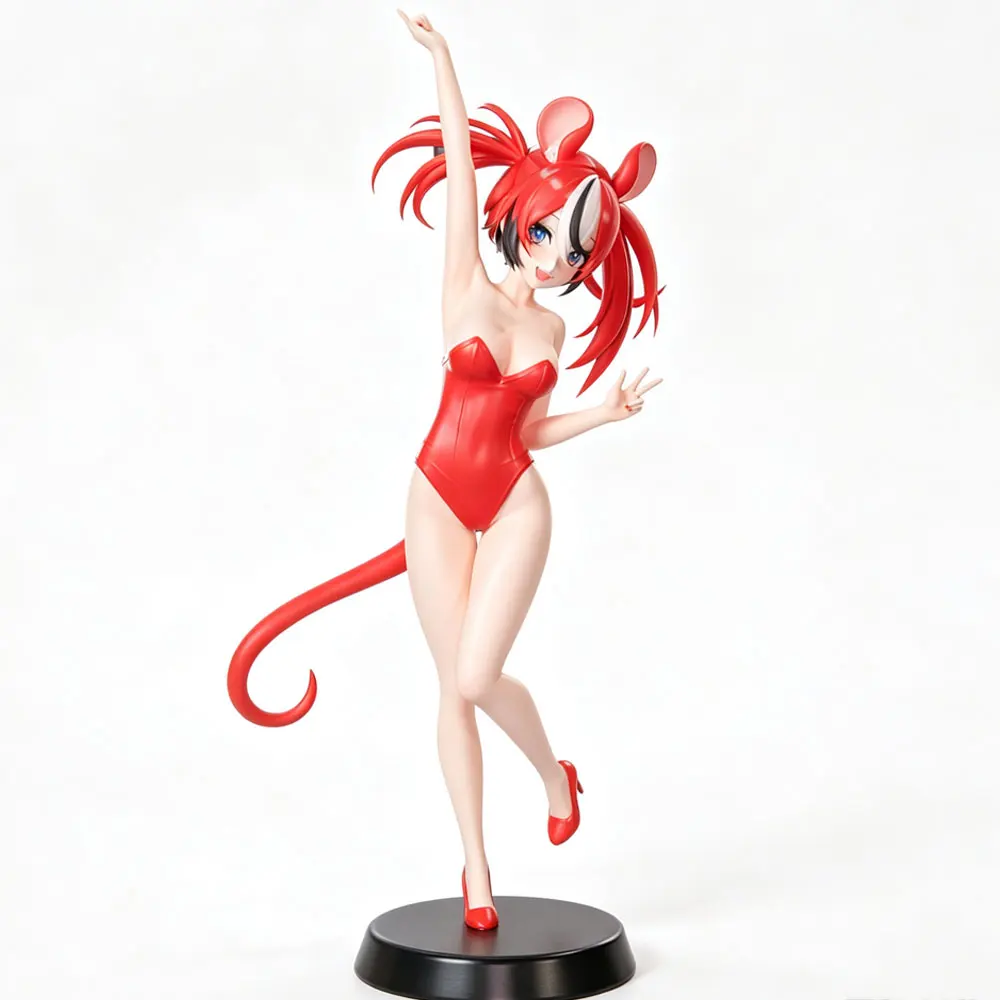Vista frontal de la figura de resina chica sexy a escala 1/24