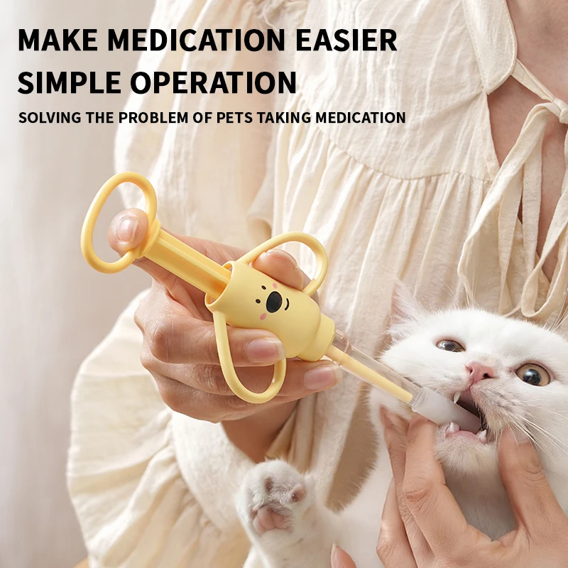 Dispensador de medicación para gatos y perros: prensa con silicona - imagen 2