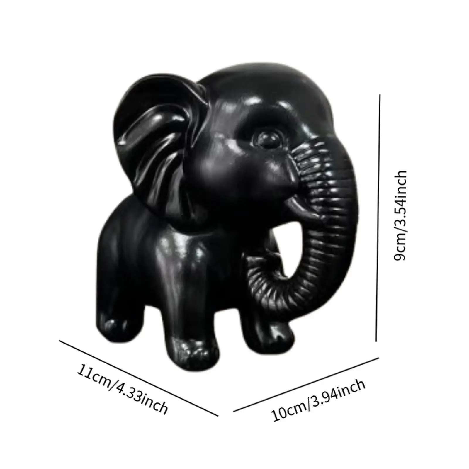 Figura Decorativa de Elefante en Resina para Mesa y Estantería - imagen 4
