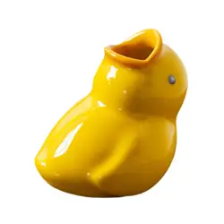 Portacepillos de dientes de cerámica con diseño de pato