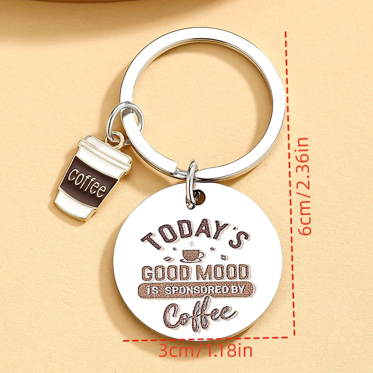 Llavero café para amantes del café, regalo para baristas y parejas