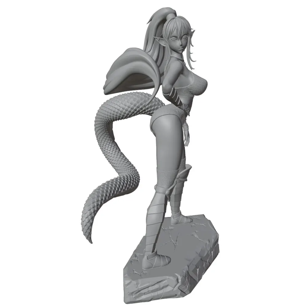 Figura de anime GK en 3D para decoración, miniatura gris DIY sin montar - imagen 3