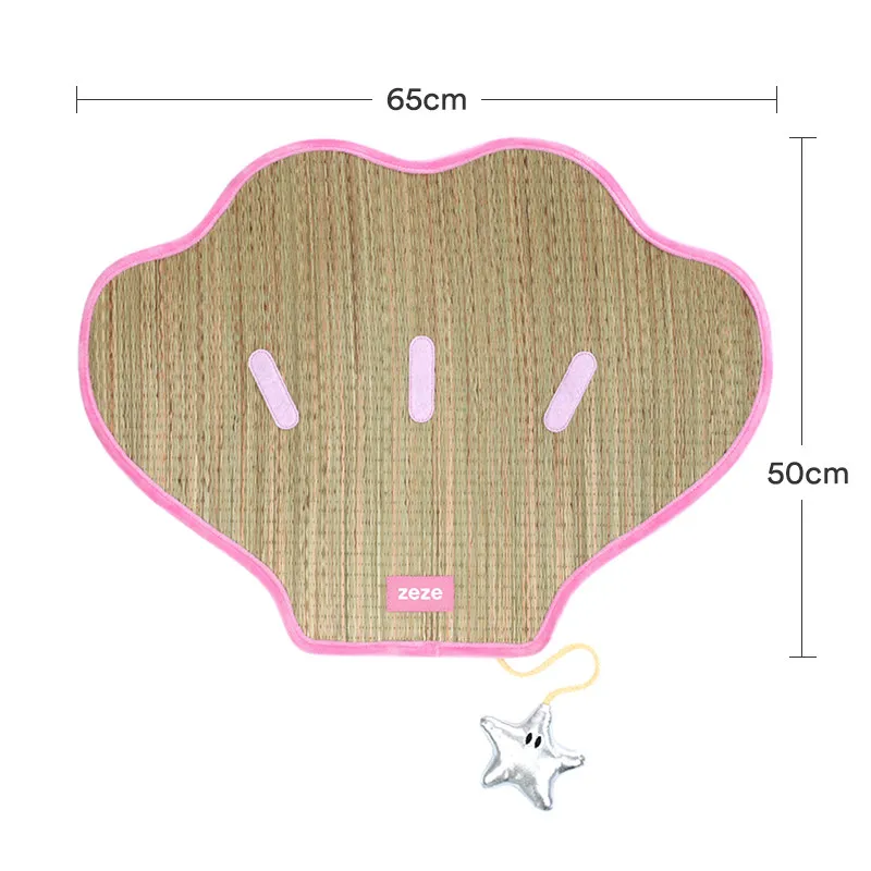 Colchoneta de ratán con forma de concha para perros