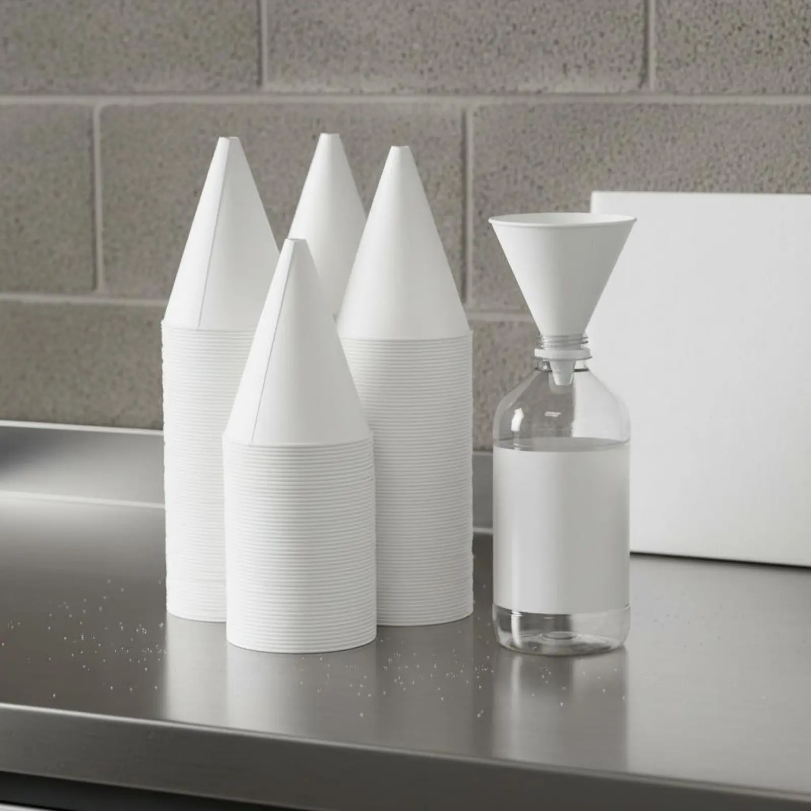 Embudo de papel desechable sin fugas para mascotas y garaje - imagen 2