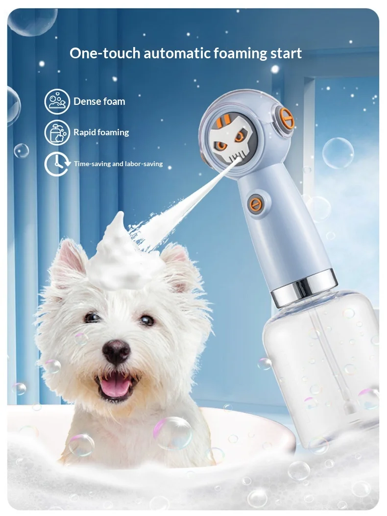 Espumador portátil para baño de perros y gatos