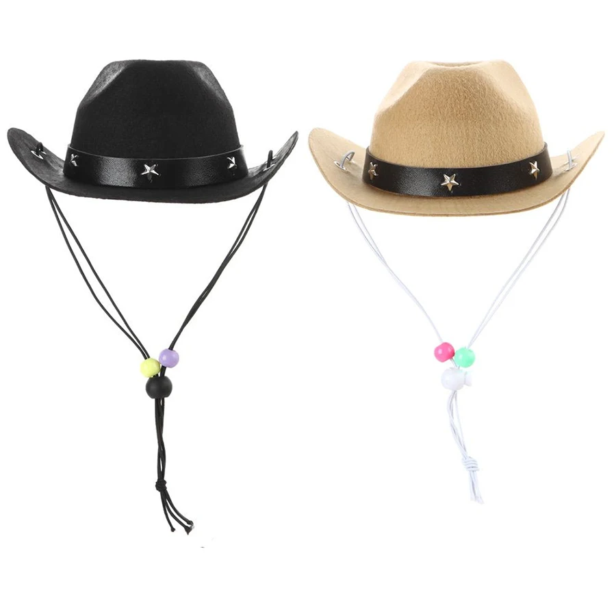 Sombrero vaquero ajustable para perros y gatos – gorra cómoda - imagen 2