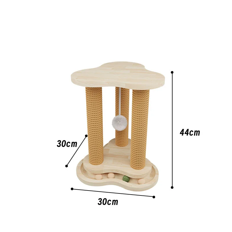 Rascador vertical para gatos de sisal: escalada y juego resistente - imagen 5