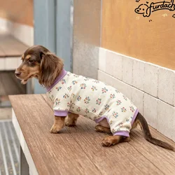 Sudadera suave de algodón para Dachshund miniatura – mono cuatro patas