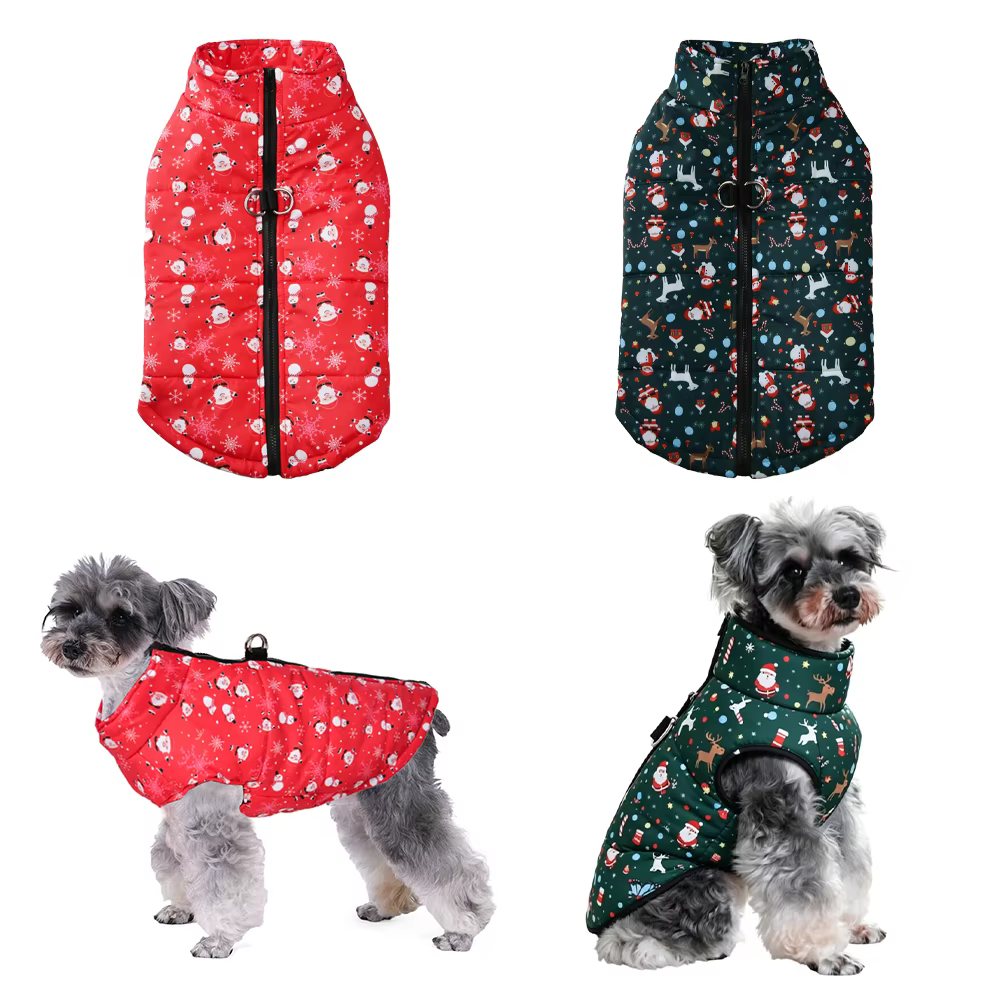 Chaleco Navidad para Perro y Gato – Abrigo Cálido Pequeñas Razas – Otoño Invierno - imagen 5