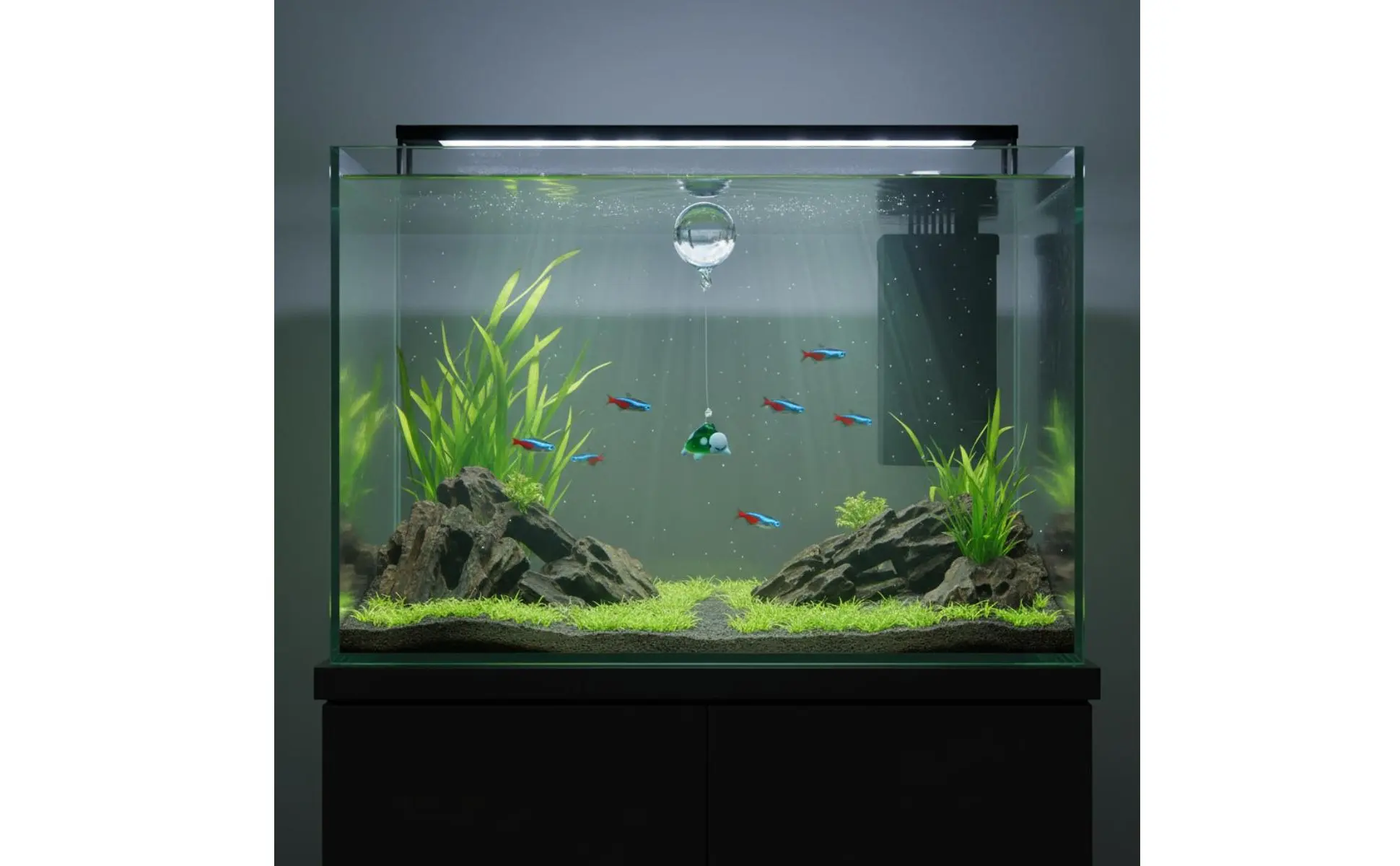 Tortuga de cristal flotante para decorar peceras y mini-paisajes