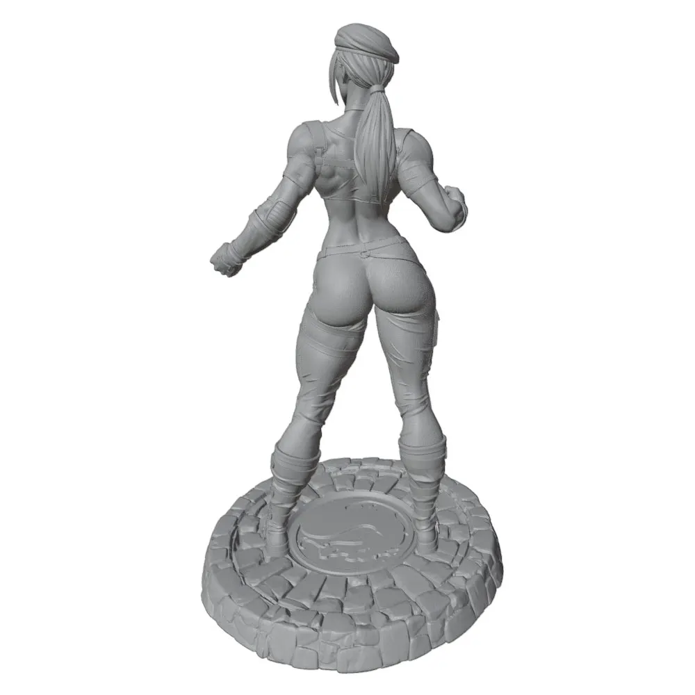 Figura de resina gris impresa en 3D DIY, sin montar ni pintar - imagen 3