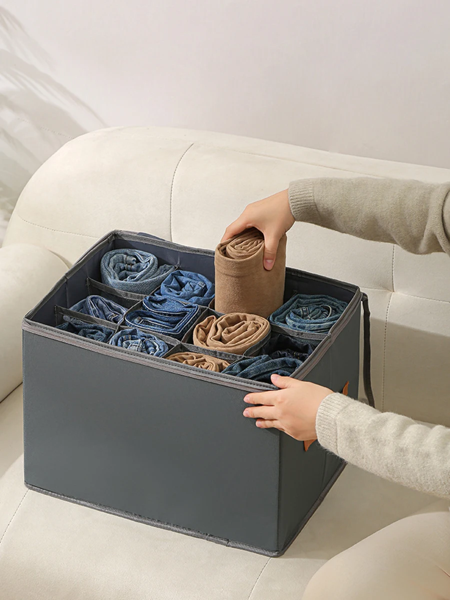 Organizador de zapatos plegable con bolsa de tela y tapa transparente - imagen 4