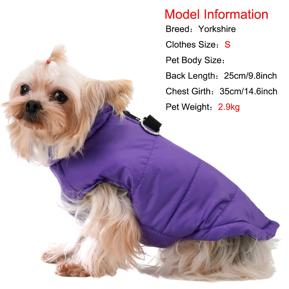 Abrigo de invierno impermeable para perros pequeños y gatos - imagen 2