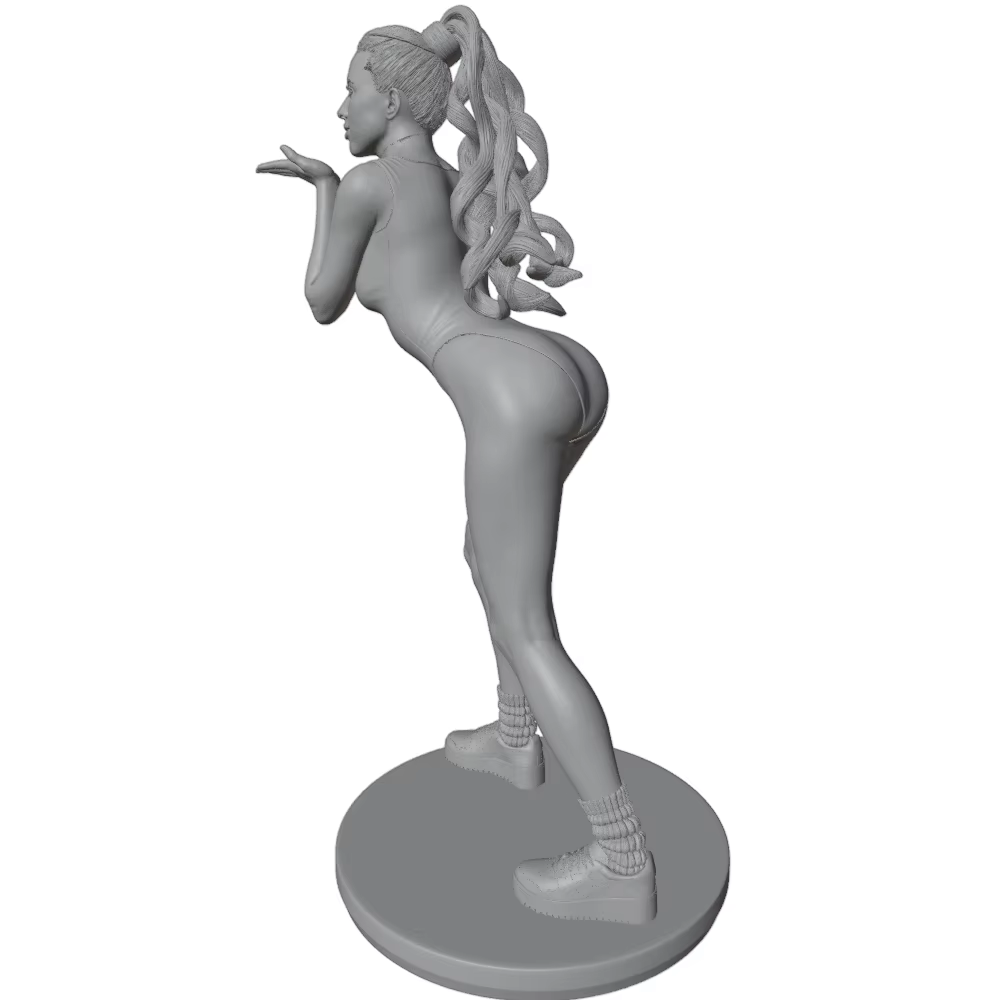 Maqueta de gato en resina sin montar – Kit DIY gris - imagen 4