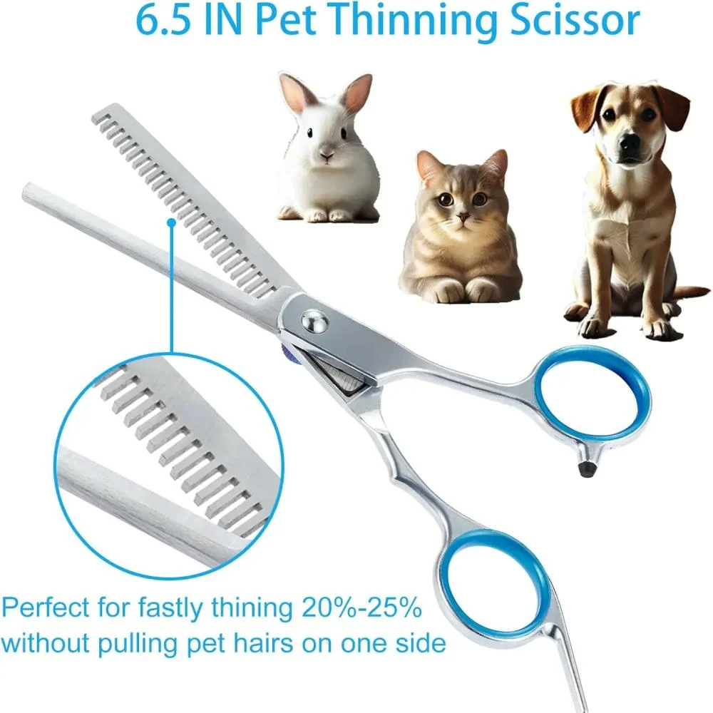Tijeras de peluquería para perros y gatos de acero inoxidable - imagen 4