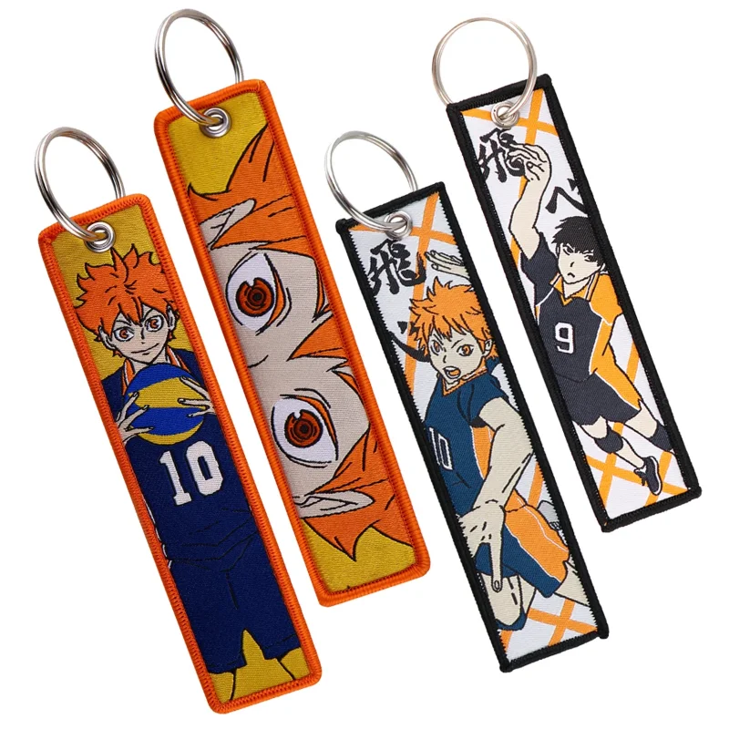 Llaveros bordados estilo Haikyuu