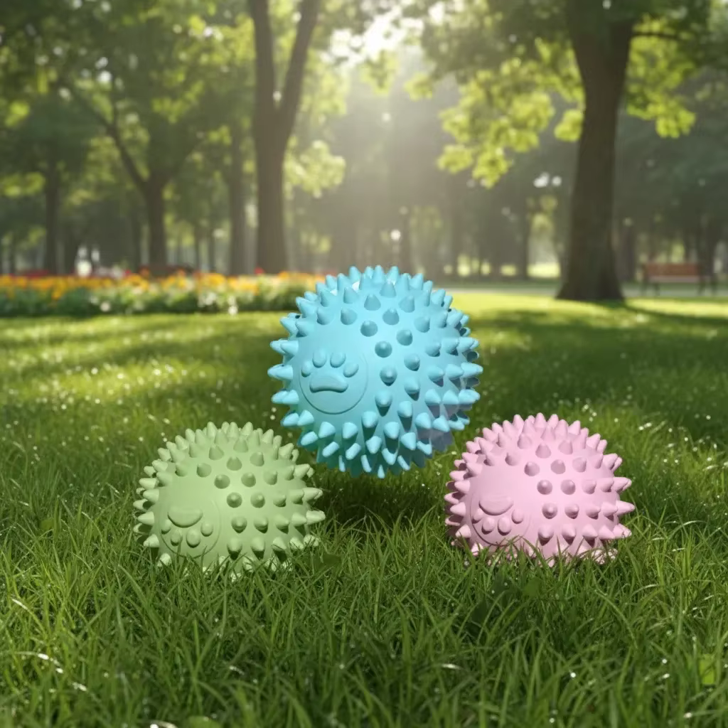 Pelota mordedor con púas para perros – Juguete de limpieza dental - imagen 5