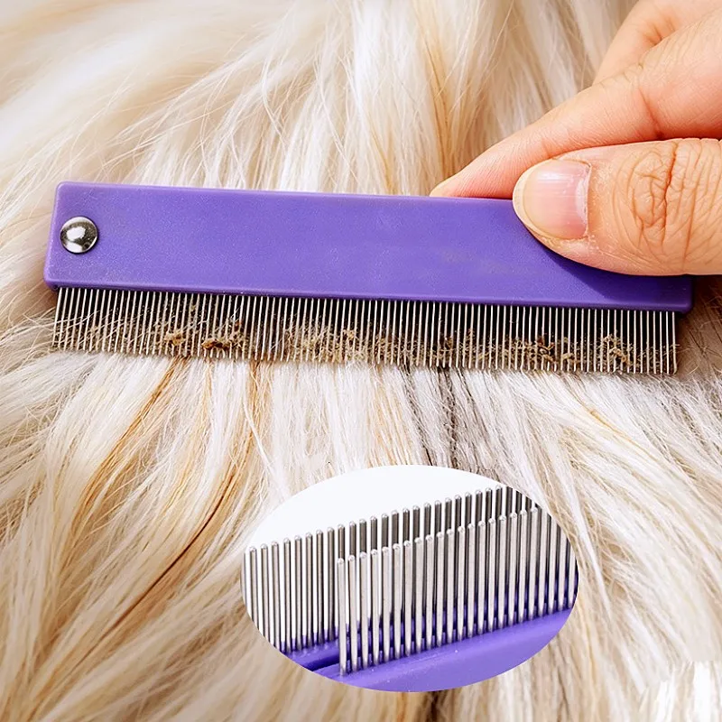 Peine plegable antipulgas para perros: cepillo de aseo y pelo - imagen 2
