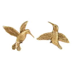 Adorno de pared con pájaros de resina: decoración elegante