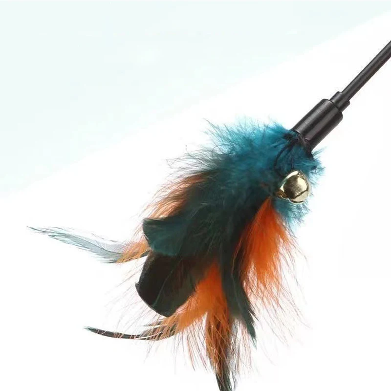 Juguete interactivo para gatos con varita de plumas, interior - imagen 2