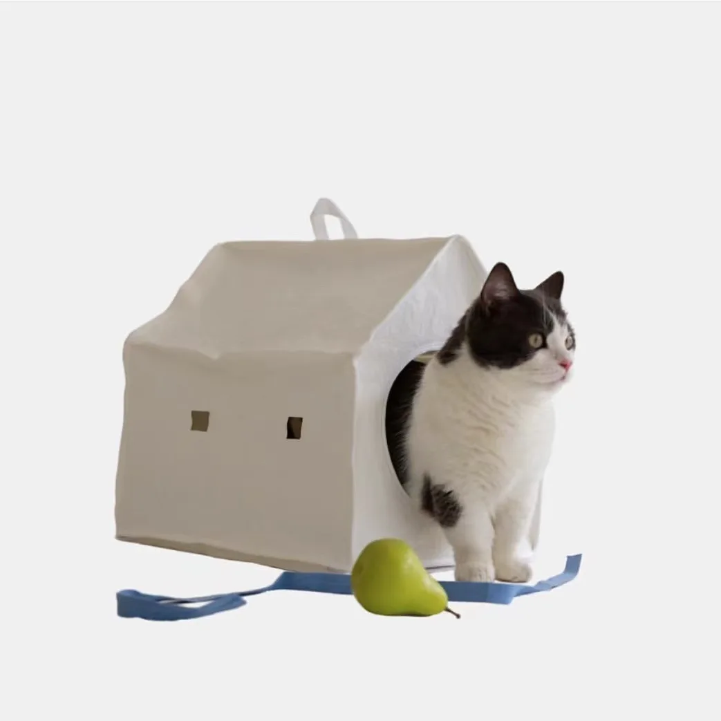 Cueva cama lavable y desmontable para gatos y perros – semiabierta - imagen 2