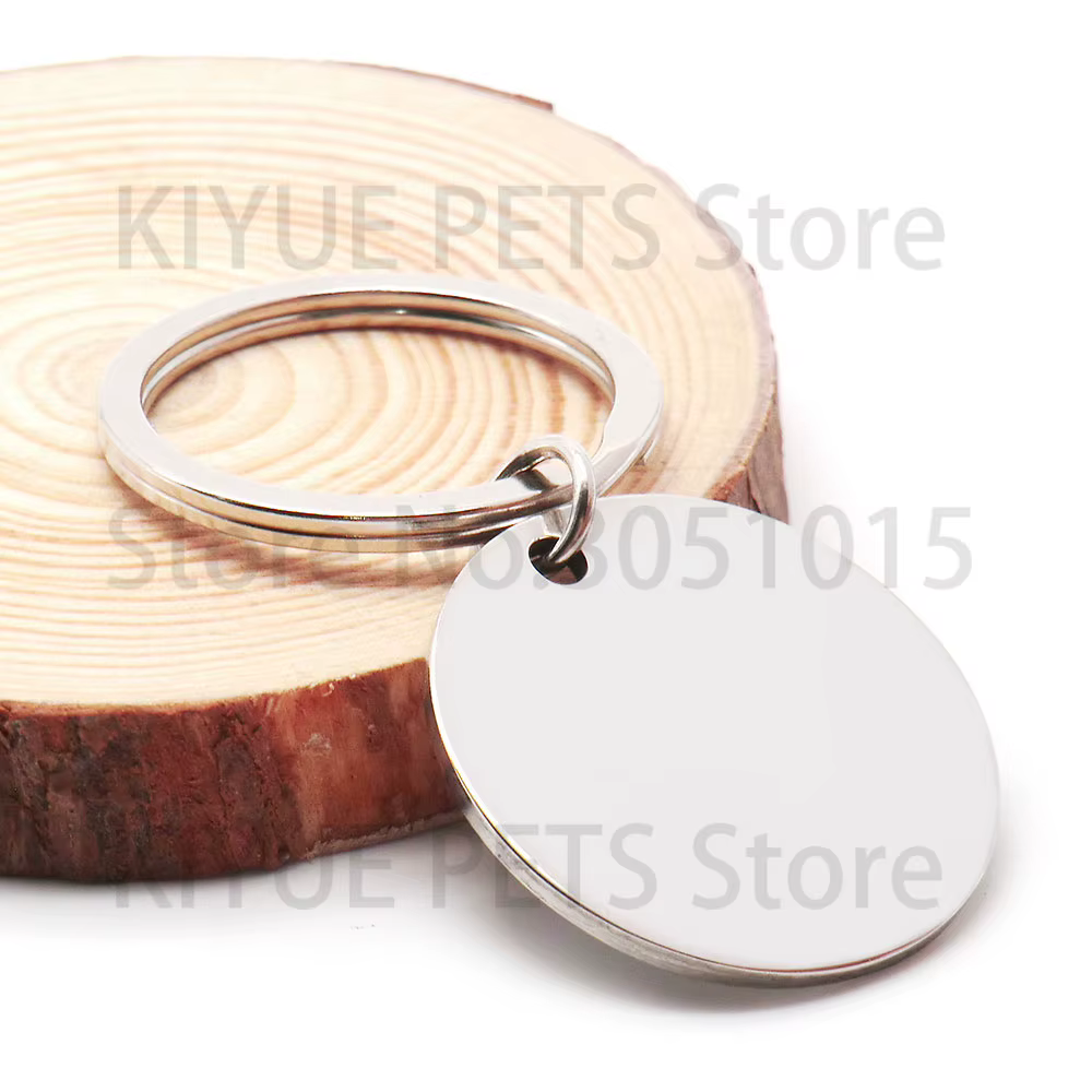Chapitas identificativas redondas antipérdida para perros y gatos - imagen 3
