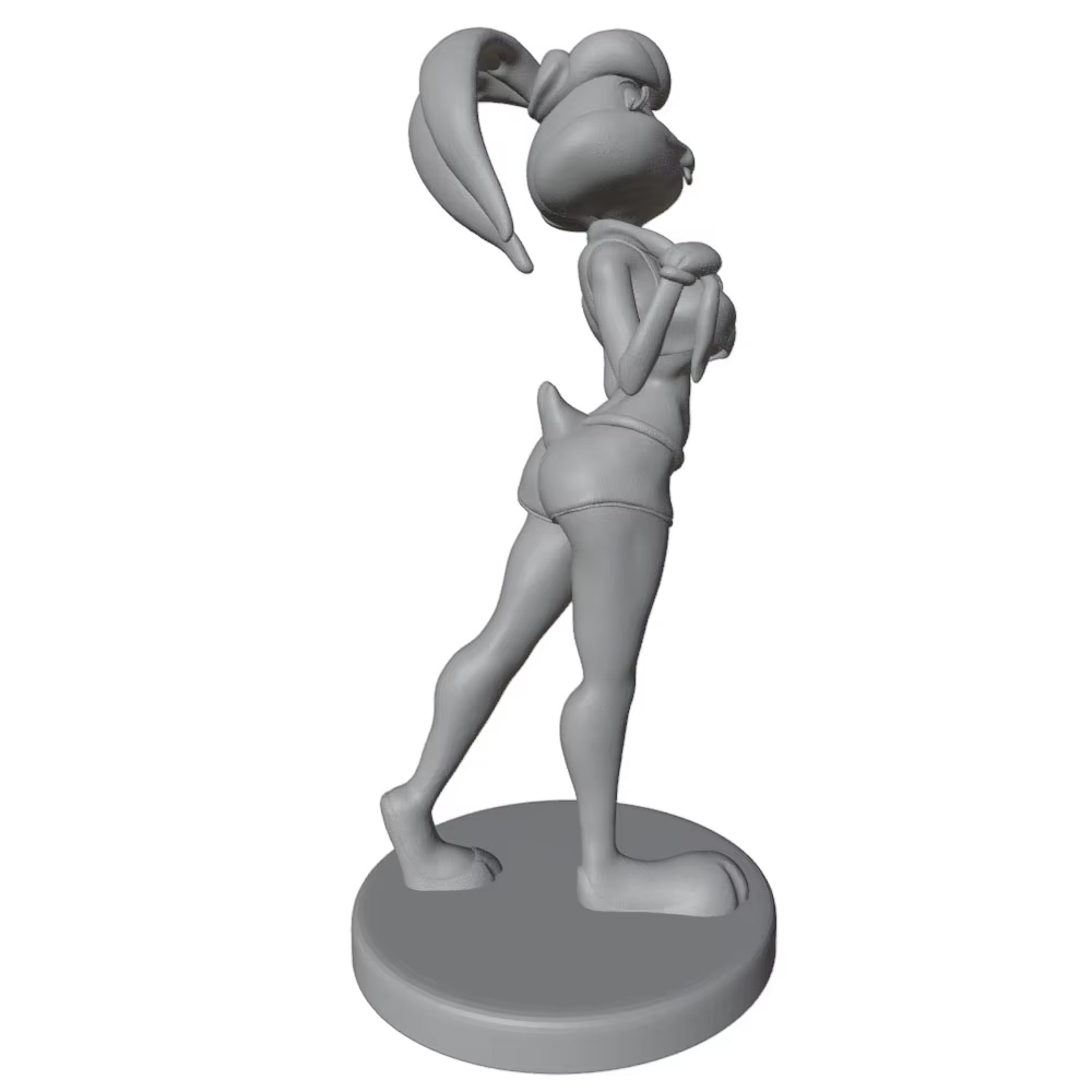 Figura anime GK impresa 3D gris para montar, sin pintar - imagen 3