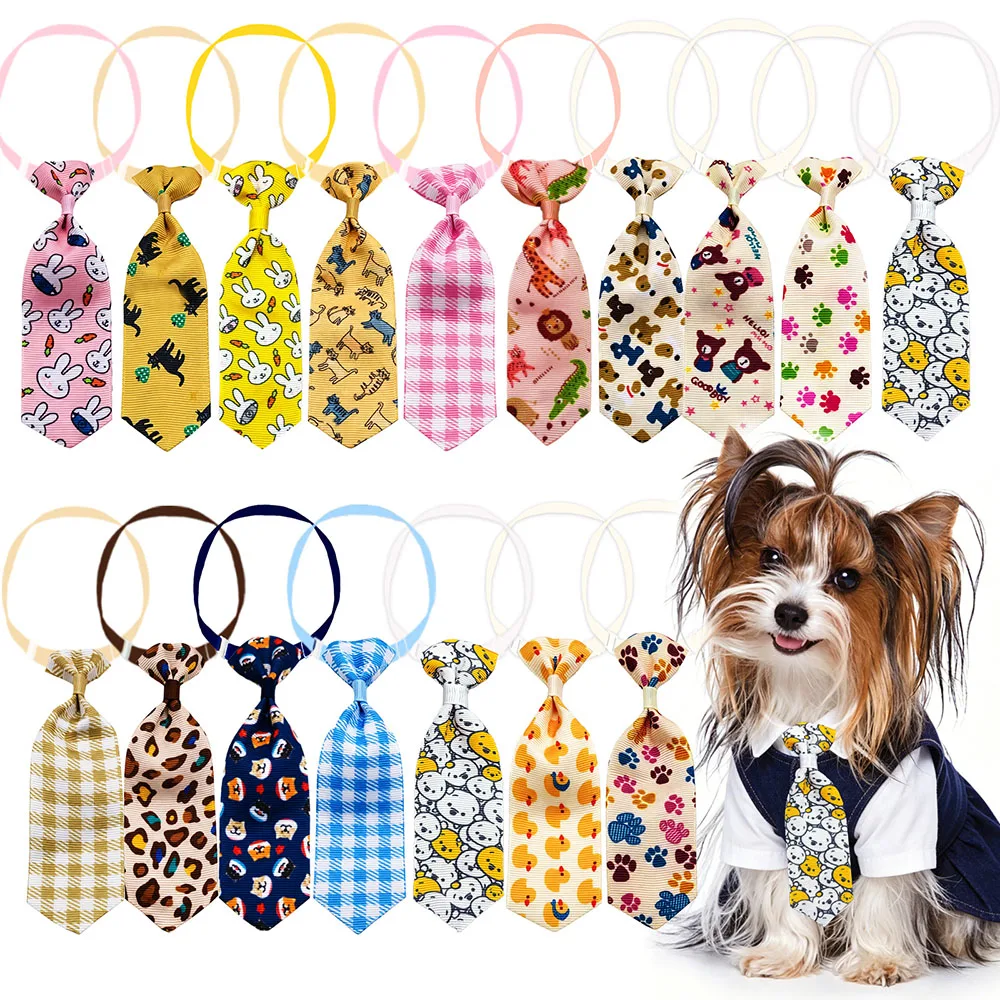 Corbata para perro ajustable con estampados – Accesorio para perros pequeños y gatos - imagen 2