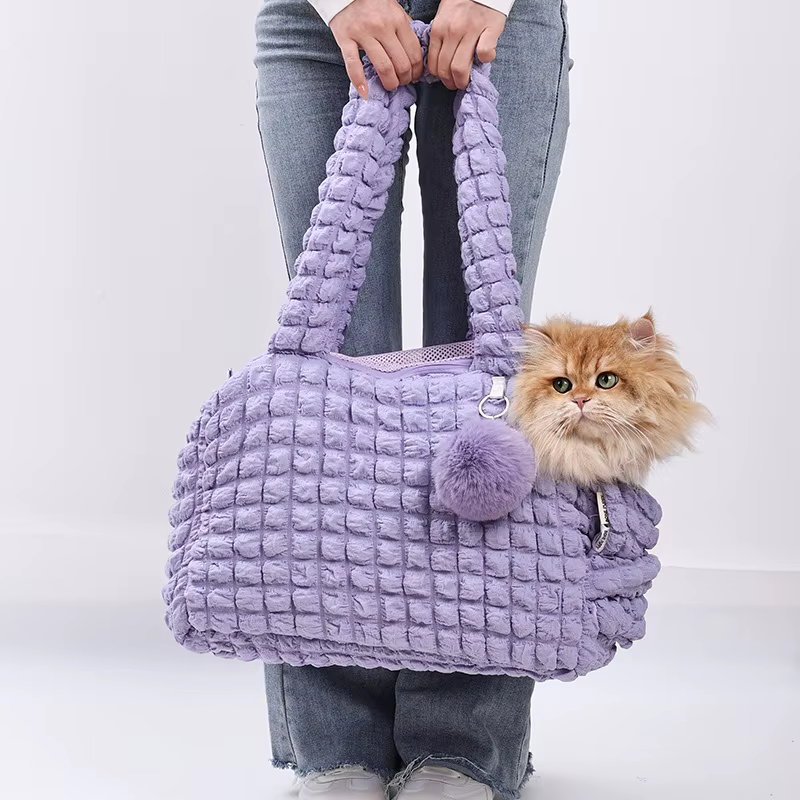 Mochila transporte gatos y perros – Bolsa transpirable con malla para viajar - imagen 4