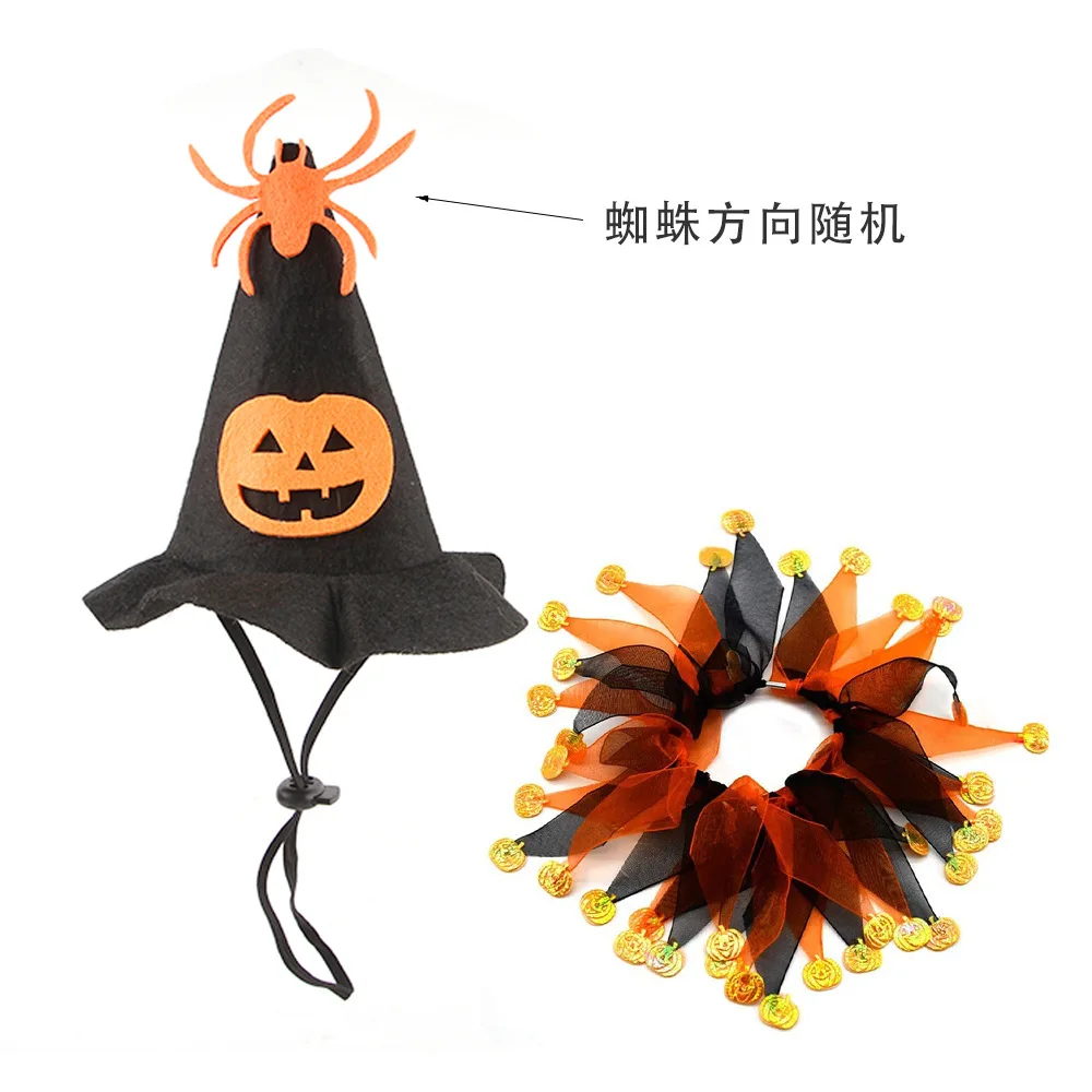 Disfraz Halloween Gato – Conjunto Capa, Sombrero y Bufanda con Calavera - imagen 4