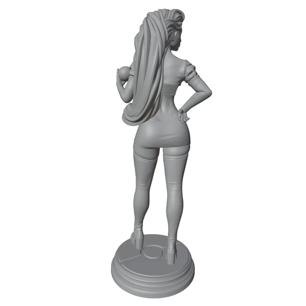 Kit figura DIY de resina 3D, modelo gris sin pintar ni montar - imagen 5